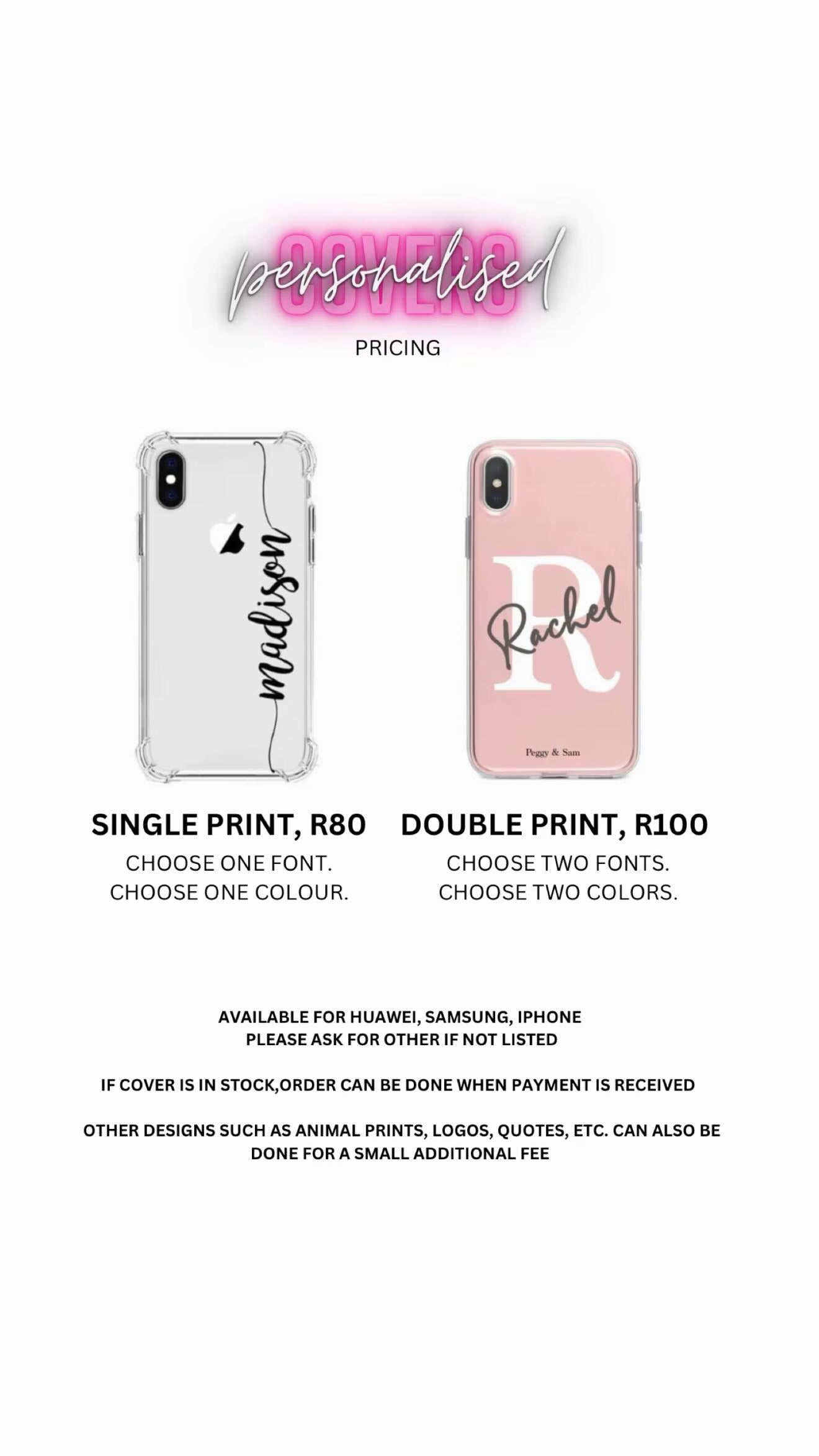 Personalized Samsung Clear Cover